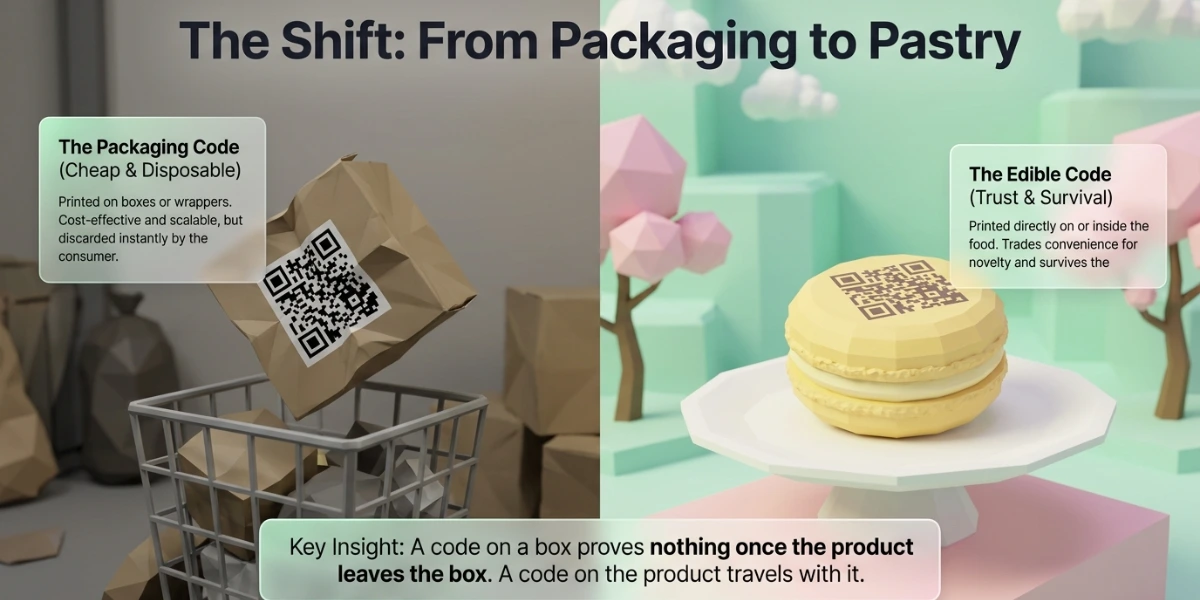 What an edible QR Code actually is