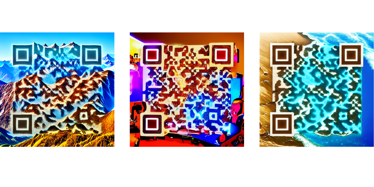 Fancy QR Codes created using Scanova.