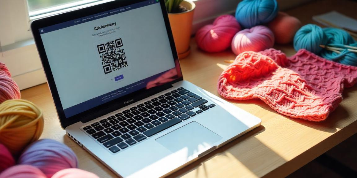 A woman with a tote bag, with QR Code printed on it.