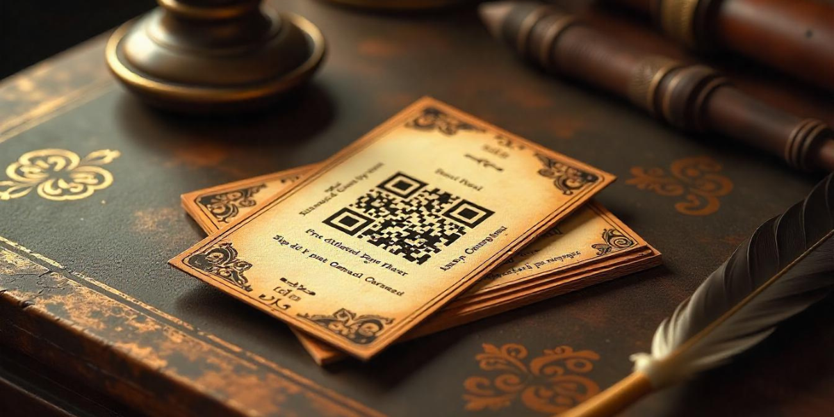 A virtual QR Code business card.