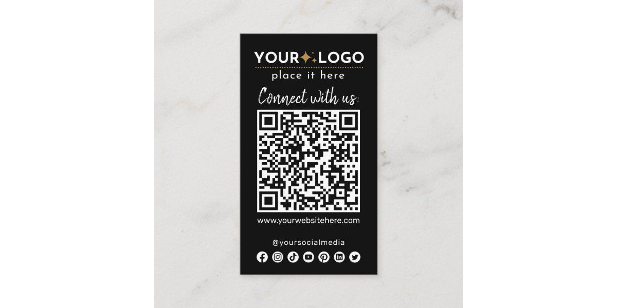 Connect with us business card QR Code.