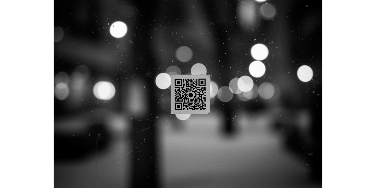 A QR Code on a packaging box.