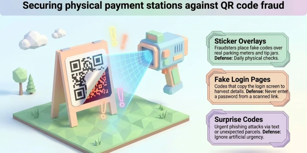 Different ways a business can use a Cash App QR Code.