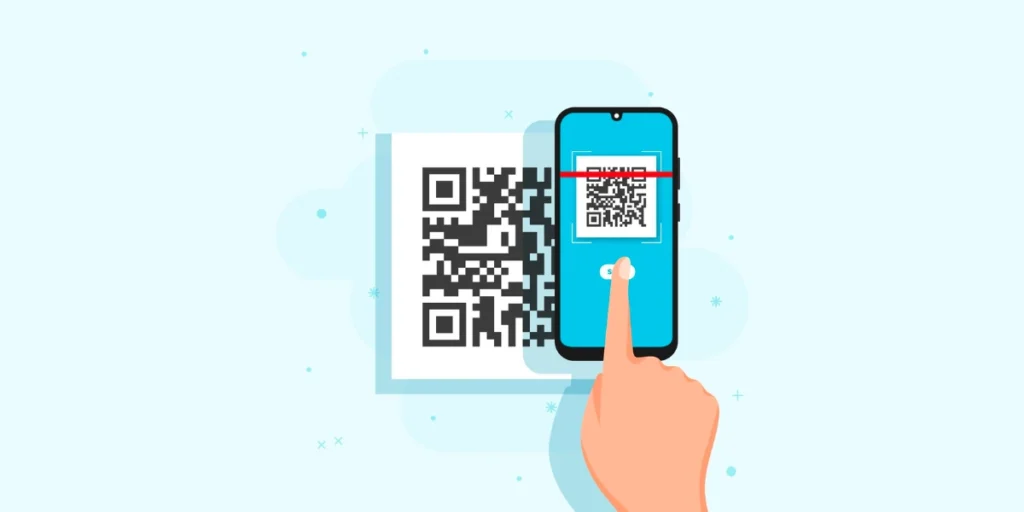 Benefits of QR Code border vector image