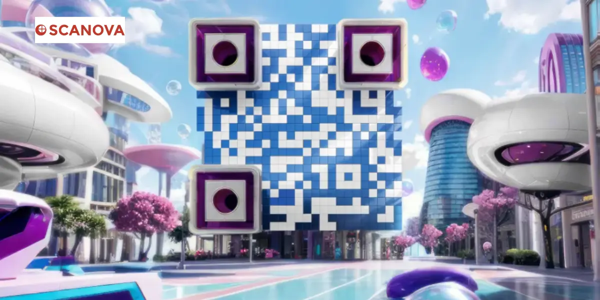 An image showing coca-cola's QR Code in augmented reality advertising campaign