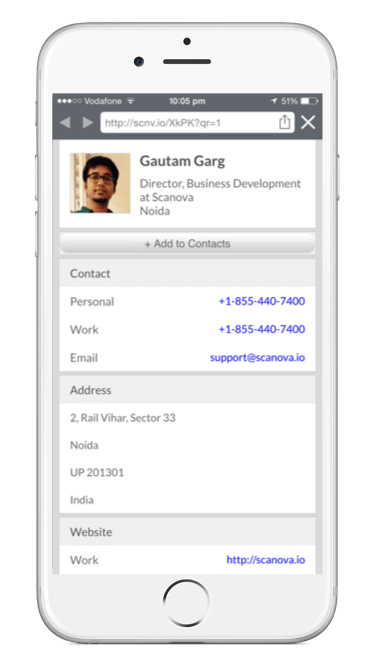 E-commerce business card