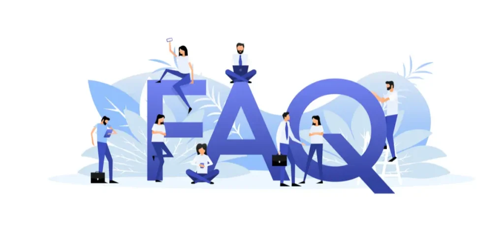 A large campus with various people and QR Codes.