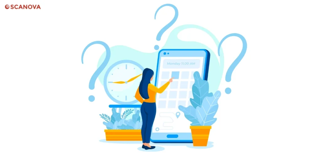 Vector image showing Industries that utilize booking QR Code