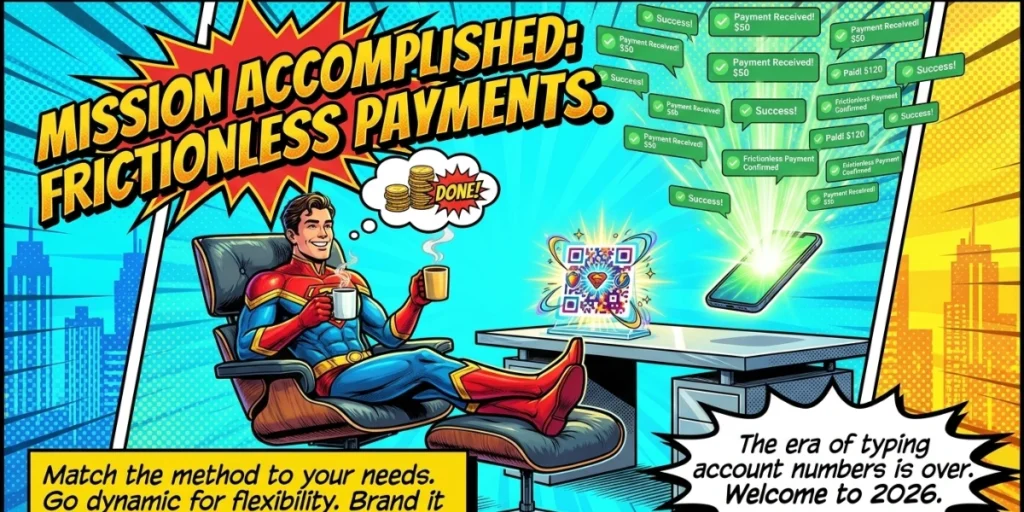 Final thoughts regarding QR Code bank account.