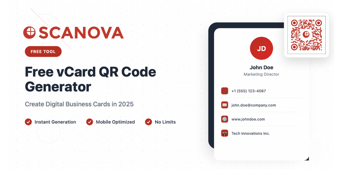 Free vCard QR Code Generator: Create Digital Business Cards in 2026