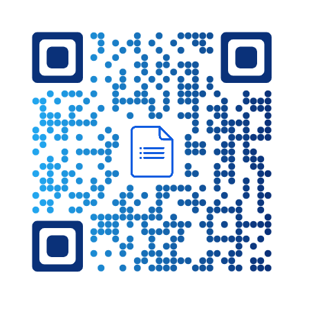 Example design of a QR Code for google form.
