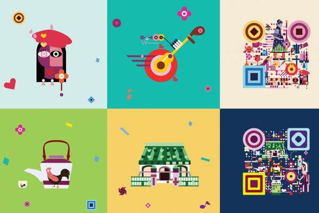 Hong Kong Tourism Board QR Codes: Colorful QR Codes Serve as Guides