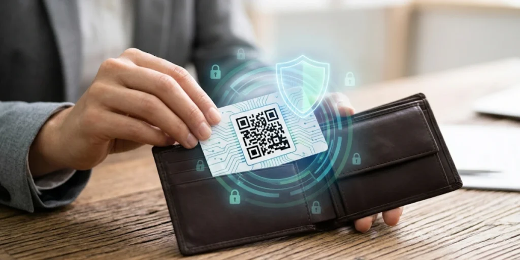 People using QR Code gift cards in various settings.