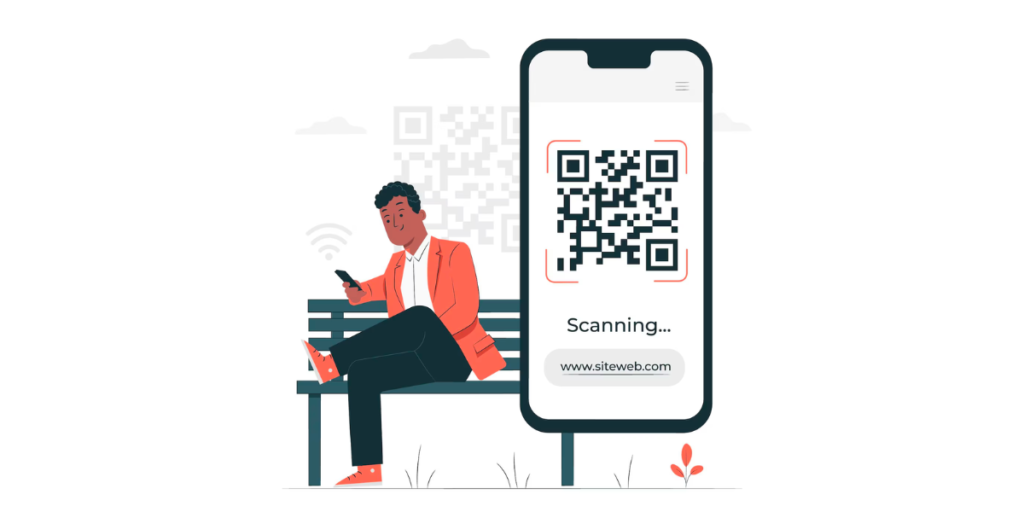 A person sitting on a bench holding a smartphone.
