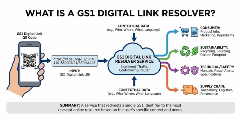 An image showing the importance of a GS1 digital link.