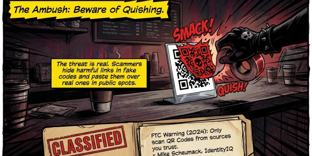 How safe is it to use a QR Code for bank account?