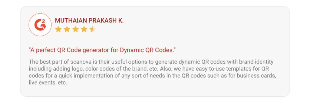 Features of Scanova as an Excel QR Code generator