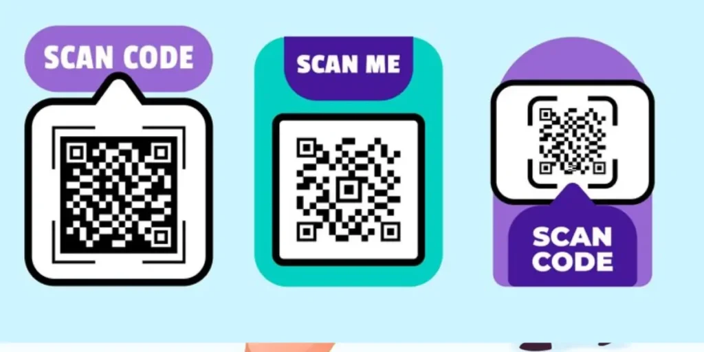 People Scanning QR Code
