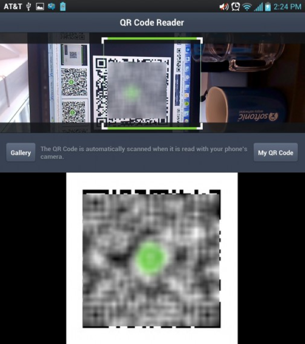 messaging app qr codes - line