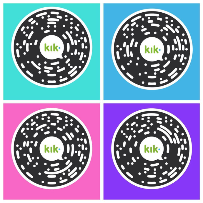 messaging app qr codes - kik
