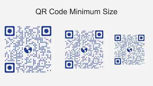 QR Code Minimum Size: Calculate ideal size for your use case