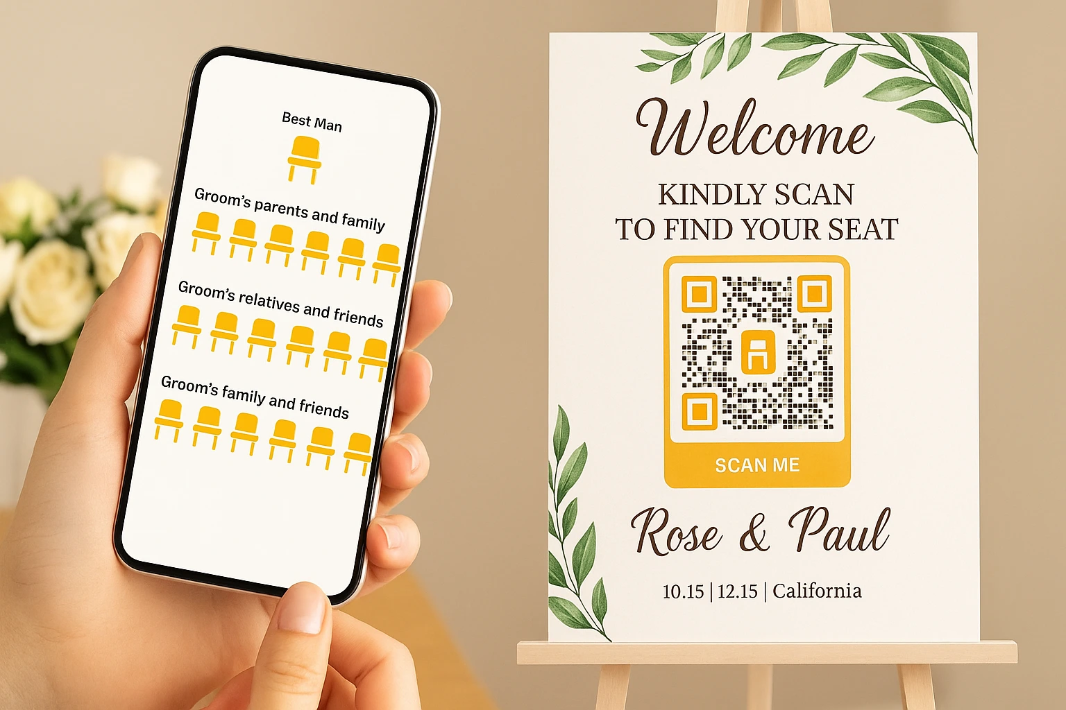 QR Code for Seating Chart: Guide for Weddings, Conferences, and Events