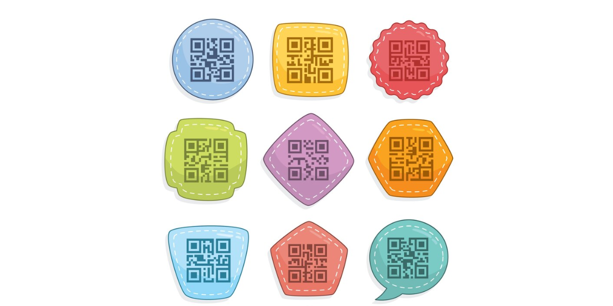 Different QR Code sticker ideas.