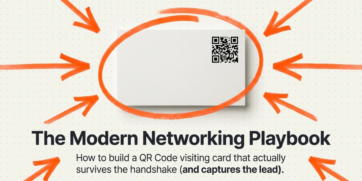 A QR Code Visiting Card made through Scanova QR Code Generator.