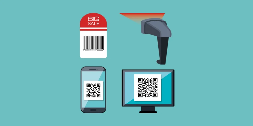 People Scanning QR Code