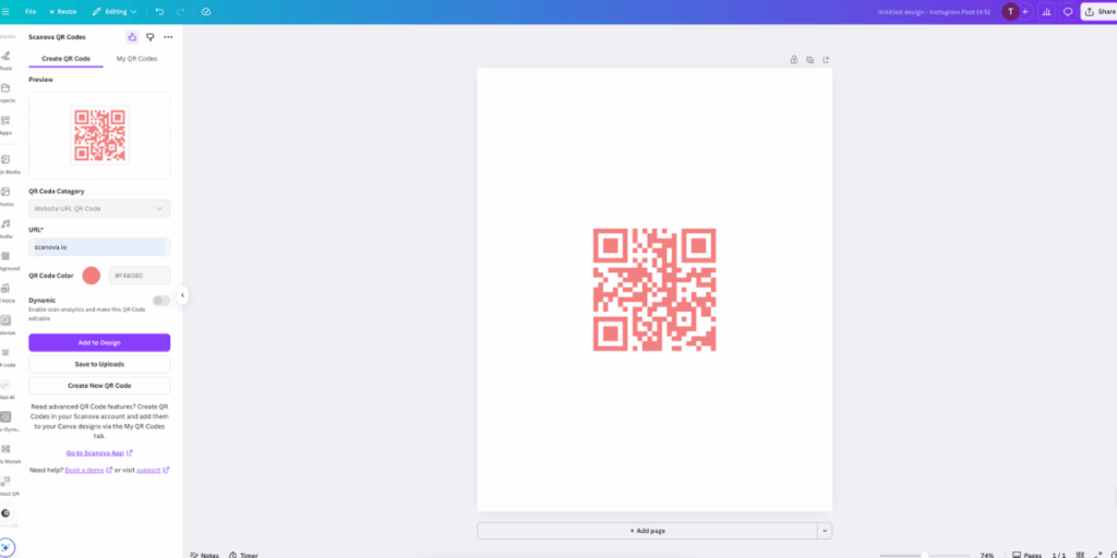 Can you make QR Codes using Scanova app on Canva? Everything you should know