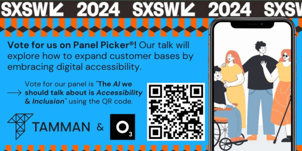 A large QR Code displayed at a music fest.