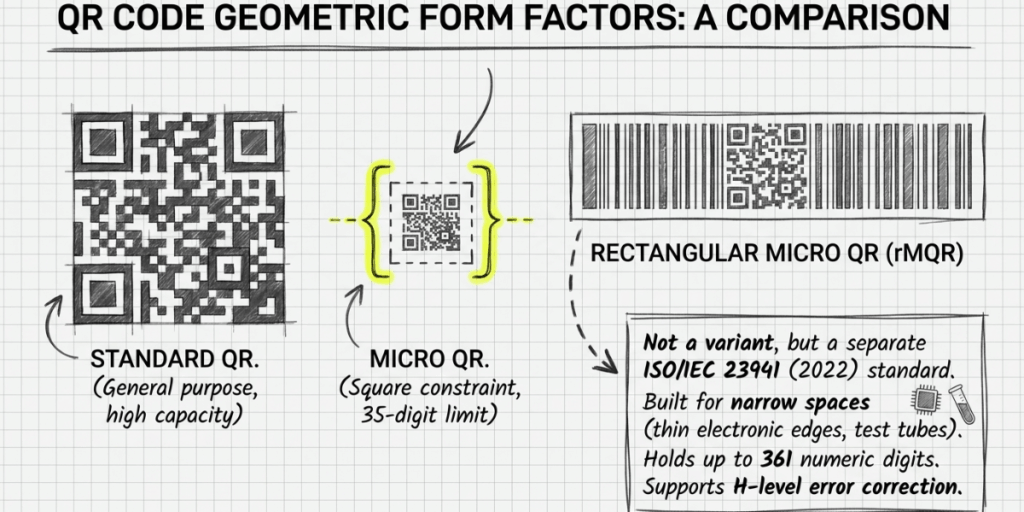 Rectangular Micro QR Code explained.