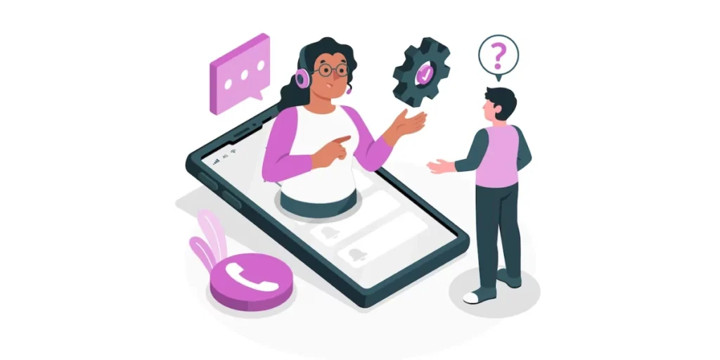 People Scanning QR Code