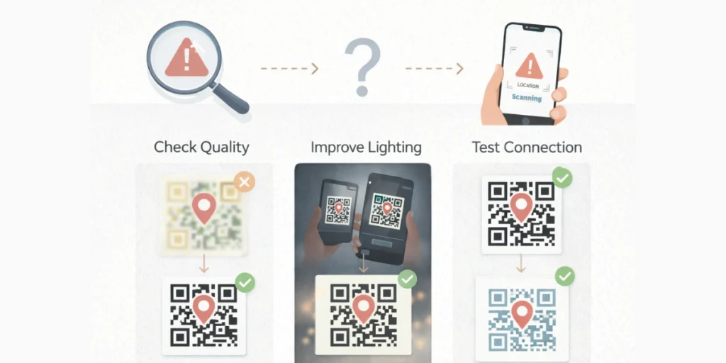 The design practices to get the most out of your location QR Code in Canva.