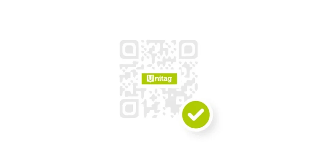 QR Code with Unitag logo in the middle.