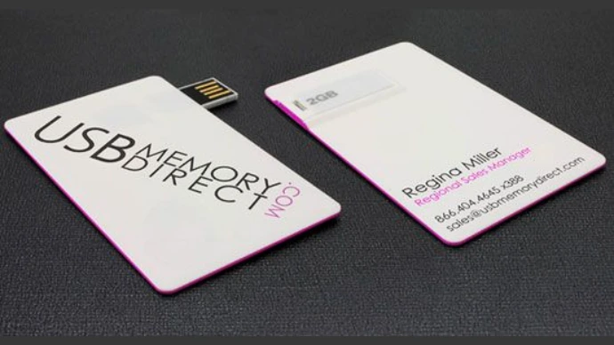 An NFC (Near Field Communication) business card interacting with a smartphone
