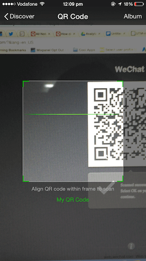 wechat web qr code