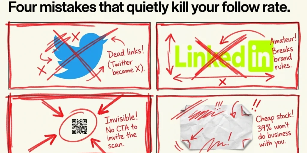 Tips and tricks to design a social media business card.