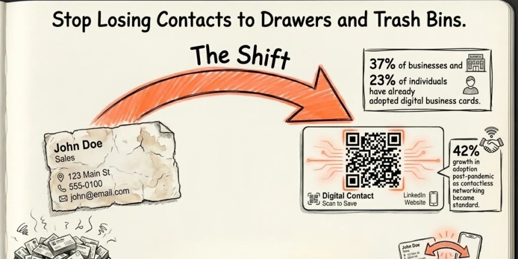 A QR Code Visiting Card explained.