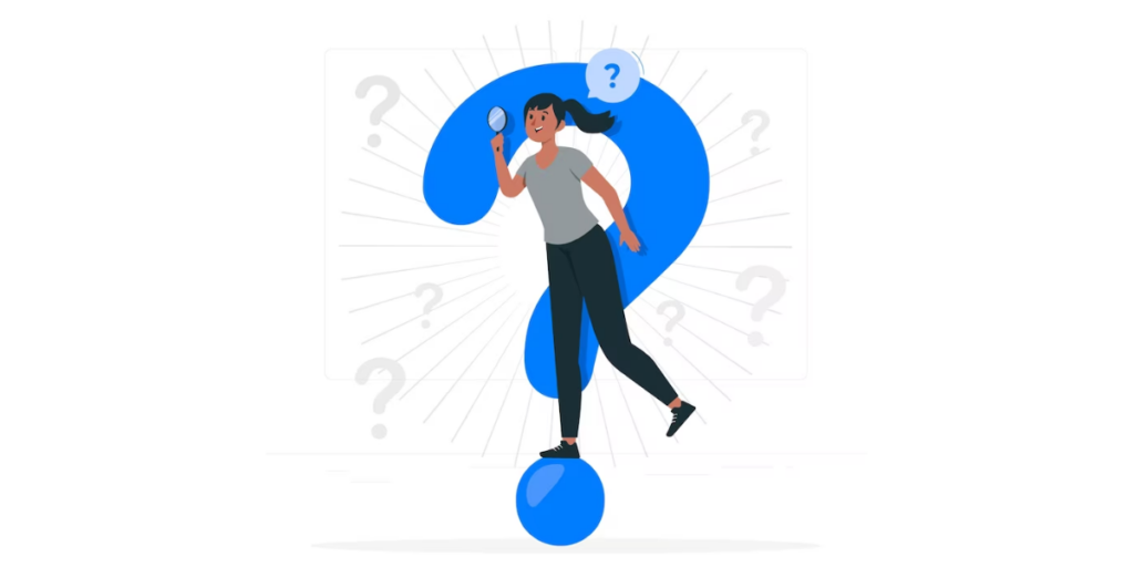 A girl looking for a minimum QR Code size.