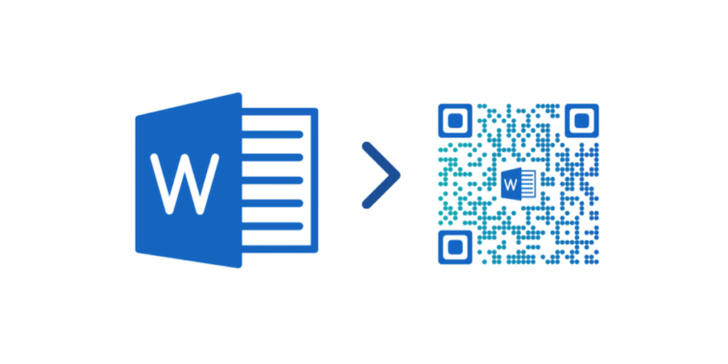 Turning a Word document into a QR Code for a Word document.